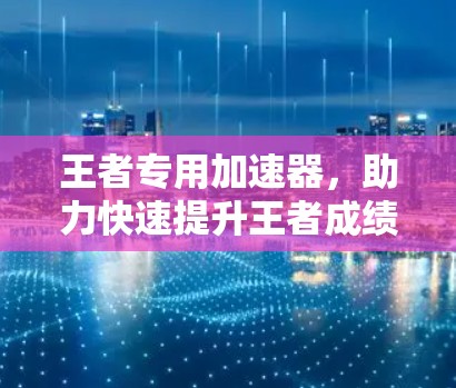 王者专用加速器,助力快速提升王者成绩的高效工具