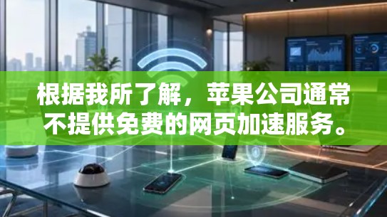 根据我所了解,苹果公司通常不提供免费的网页加速服务。它们的网页加速功能通常需要付费才能使用。然而,如果你找不到合适的加速工具,我可以建议你尝试以下方法