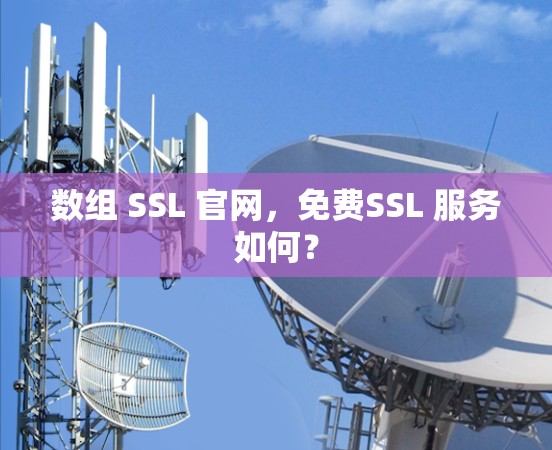 数组 SSL 官网,免费SSL 服务如何?