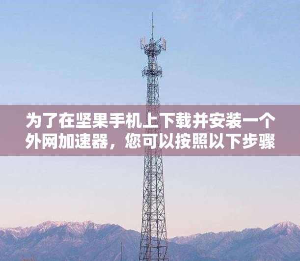 为了在坚果手机上下载并安装一个外网加速器,您可以按照以下步骤进行