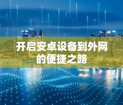 开启安卓设备到外网的便捷之路