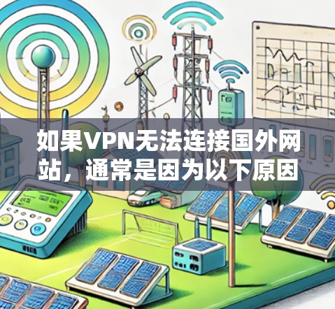如果VPN无法连接国外网站,通常是因为以下原因