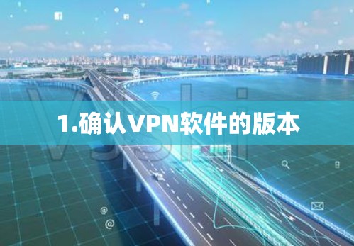 1.确认VPN软件的版本 1.确认VPN软件的版本