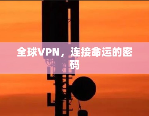 全球VPN,连接命运的密码 全球VPN,连接命运的密码