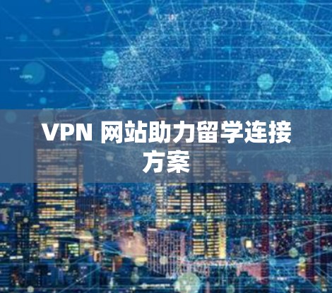 VPN 网站助力留学连接方案 VPN 网站助力留学连接方案