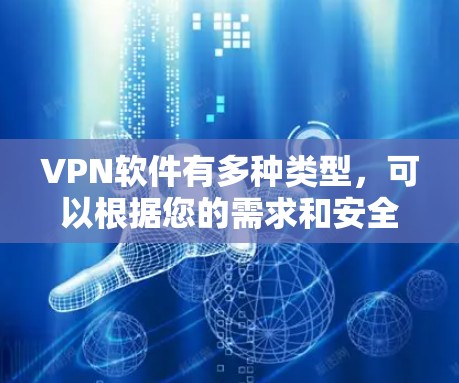 VPN软件有多种类型，可以根据您的需求和安全要求选择合适的软件。以下是几个常见的VPN软件推荐，供您参考