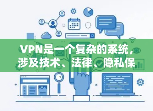 VPN是一个复杂的系统,涉及技术、法律、隐私保护等多个方面。以下是对VPN的分步说明 VPN是一个复杂的系统,涉及技术、法律、隐私保护等多个方面。以下是对VPN的分步说明
