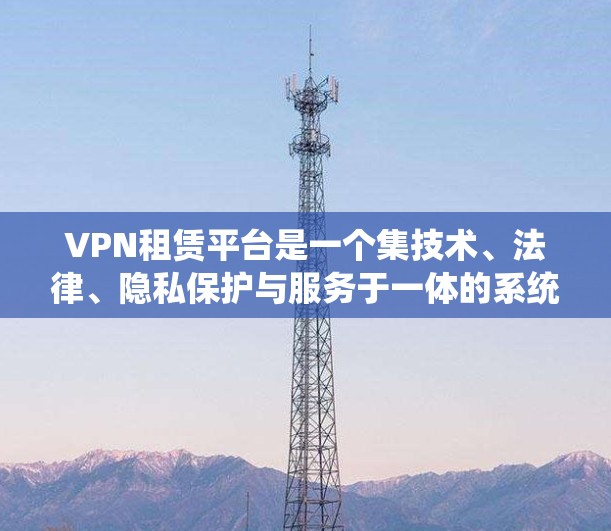 VPN租赁平台是一个集技术、法律、隐私保护与服务于一体的系统，用户可以通过这些平台选择适合自己的VPN服务并进行租用。以下是对VPN租赁平台的详细分析